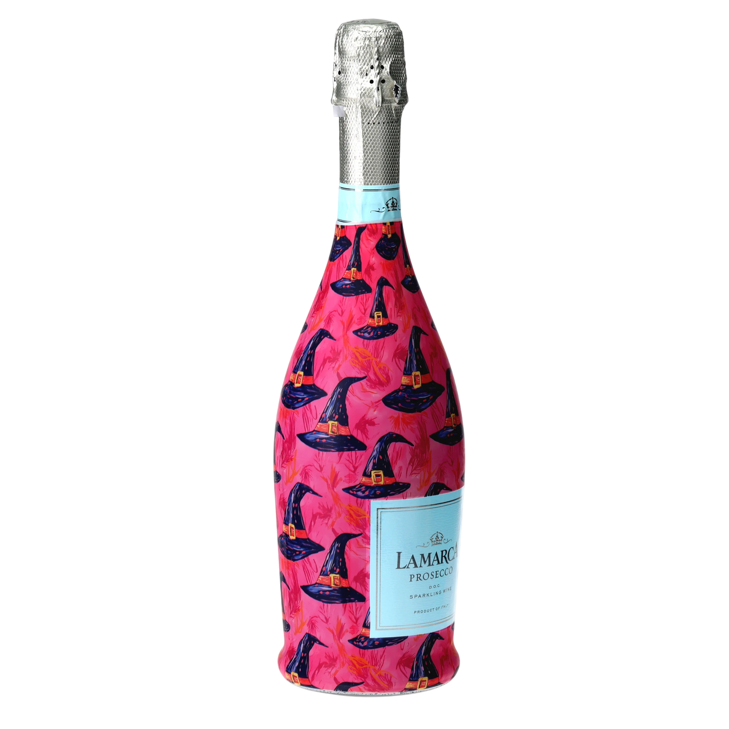 Preppy Halloween Witch Hats Prosecco Bottle Wrap