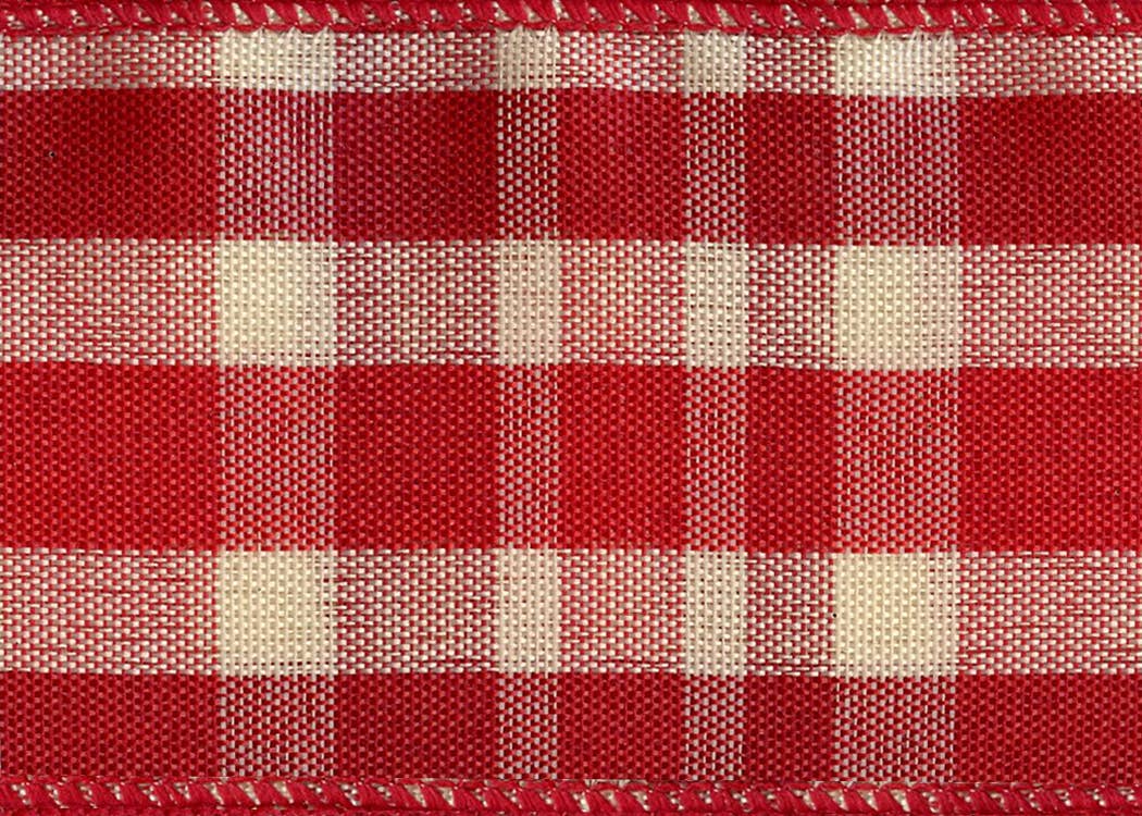 #7401 Providence (wired) Red / Natural color Plaid
