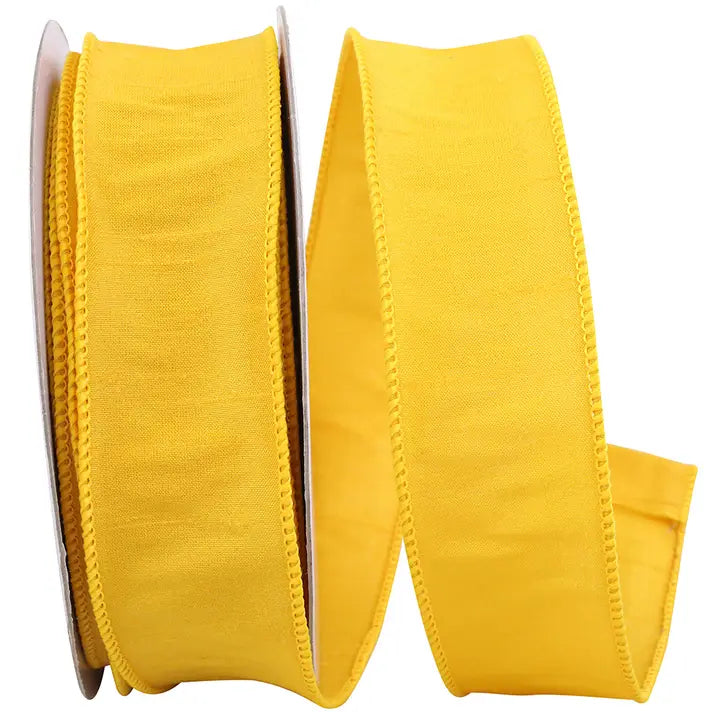 Golden Yellow Dupioni Ribbon