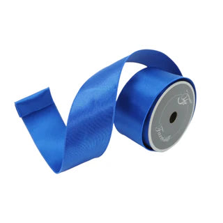 2.5" x 10yd Blue Satin