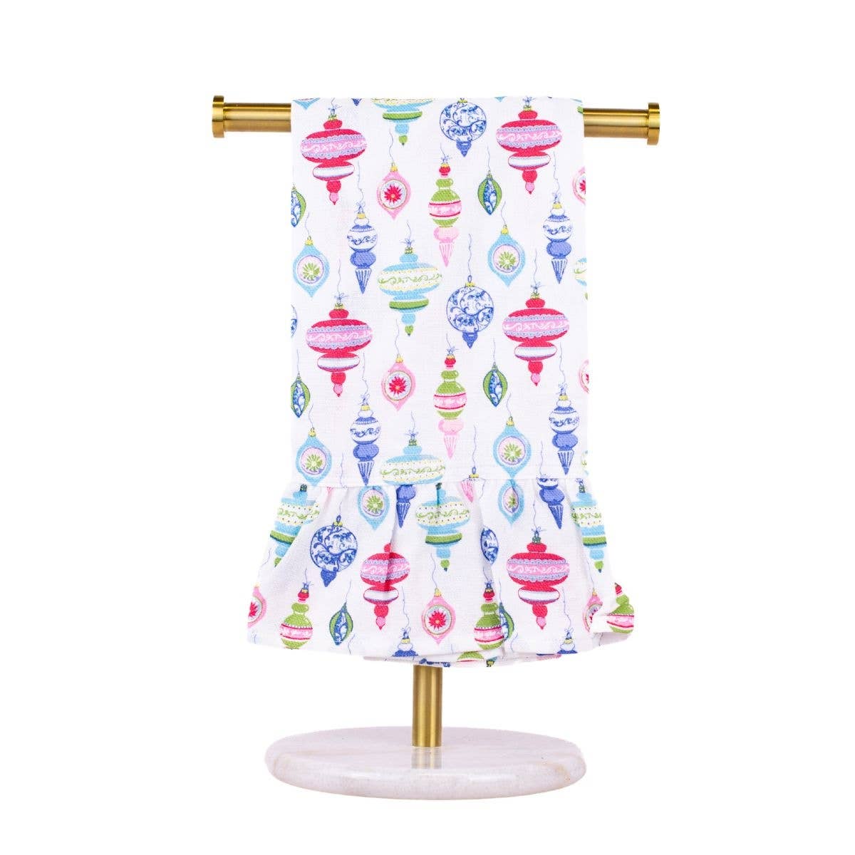 Whimsical Wonders Ruffle Hand Towel White/Multi 20x28
