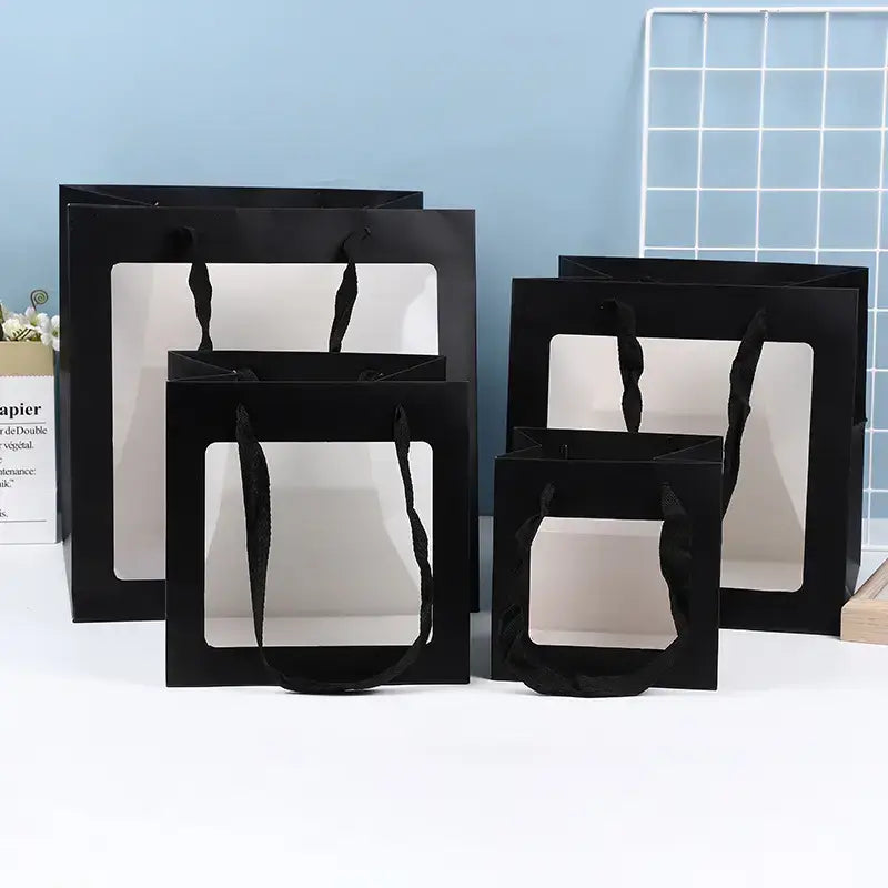 Cube Window Kraft Flower/Gift Bag