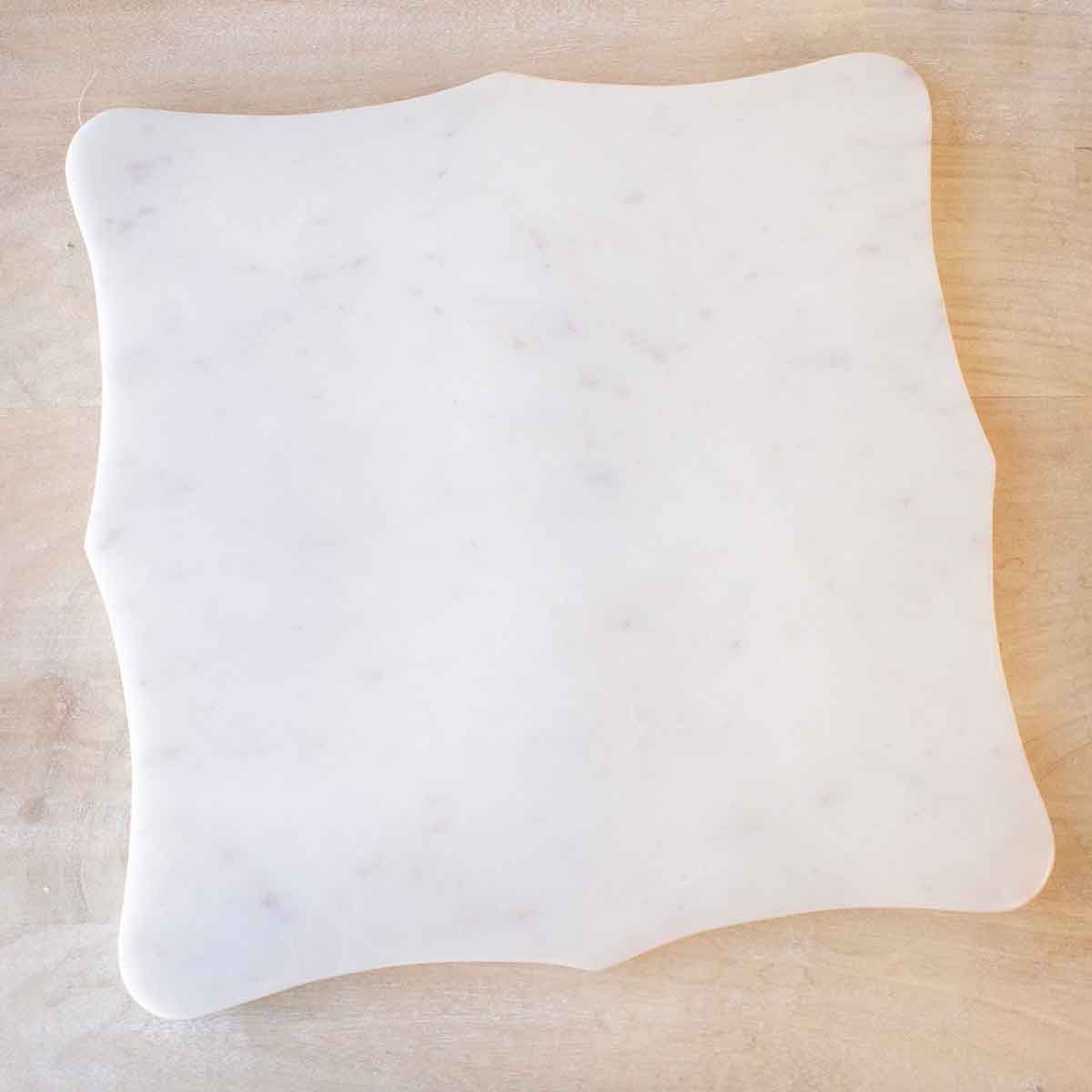 Marble Serving Board White 12x12