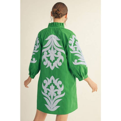 NEW floral applique shift dress