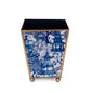 Garden Party Enameled Square Cachepot Planter