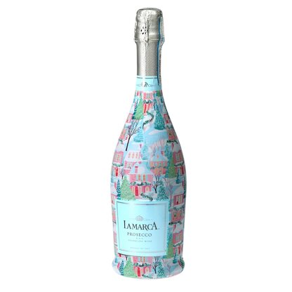 Home for the Holidays Prosecco Bottle Wrap