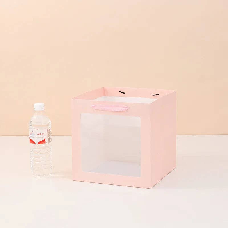 Cube Window Kraft Flower/Gift Bag