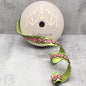 1.5" x 10yds Metallic Dupioni Gold Hot Pink Sequin Trim, Apple Green