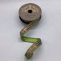 1" x 5yds Metallic Dupioni Iris Herringbone Center Trim, Lime Green