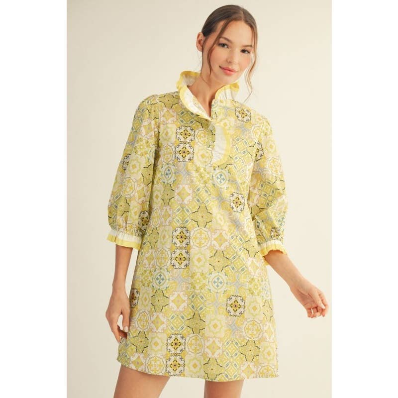 Print Shift Dress
