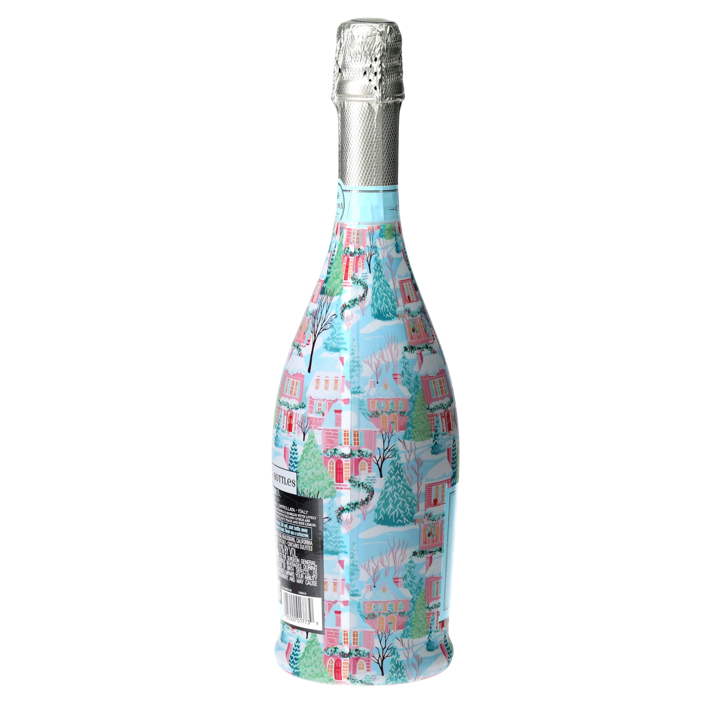 Home for the Holidays Prosecco Bottle Wrap
