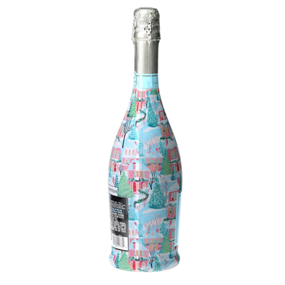 Home for the Holidays Prosecco Bottle Wrap