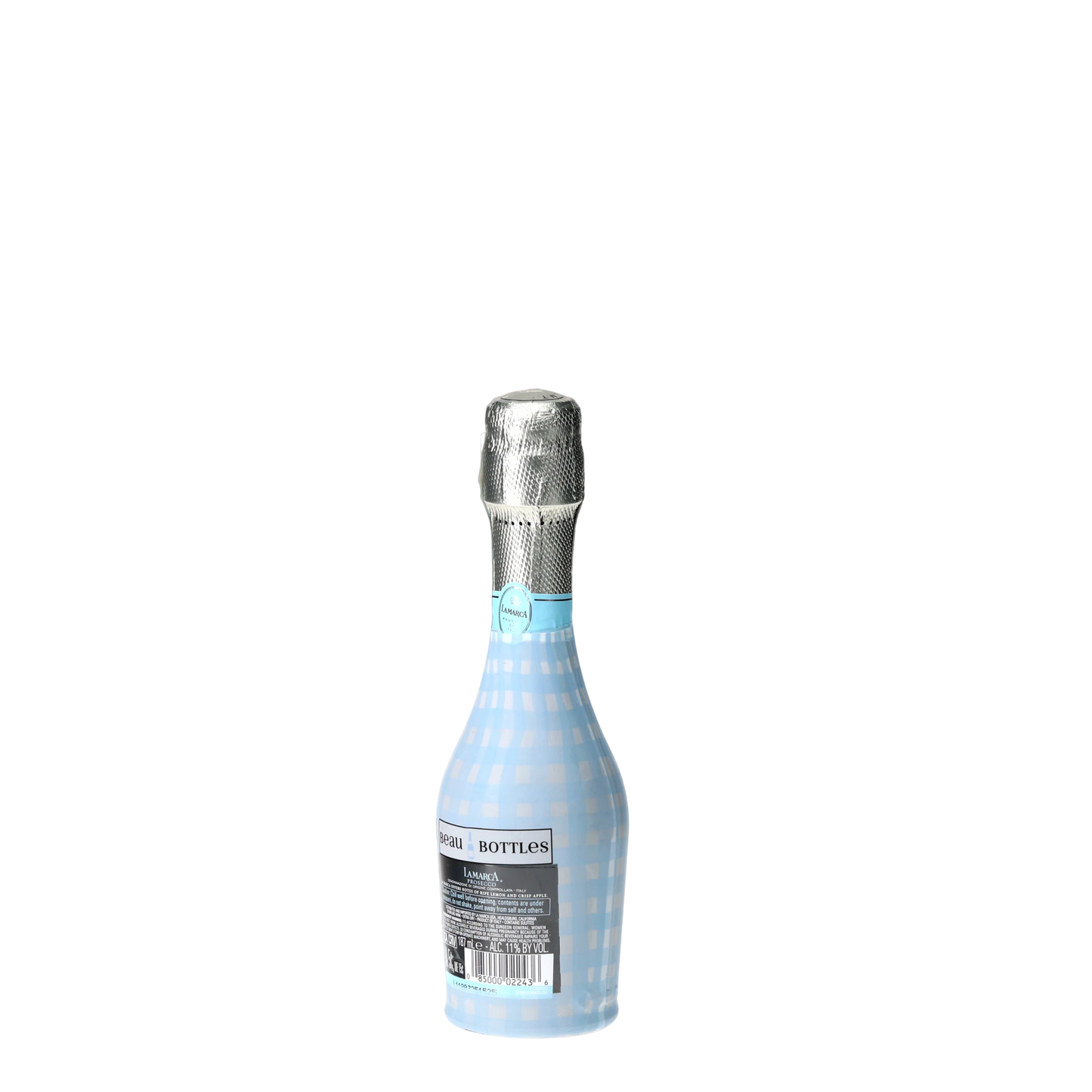 Powder Blue Picnic Gingham Mini Prosecco Wraps (3-Pack)