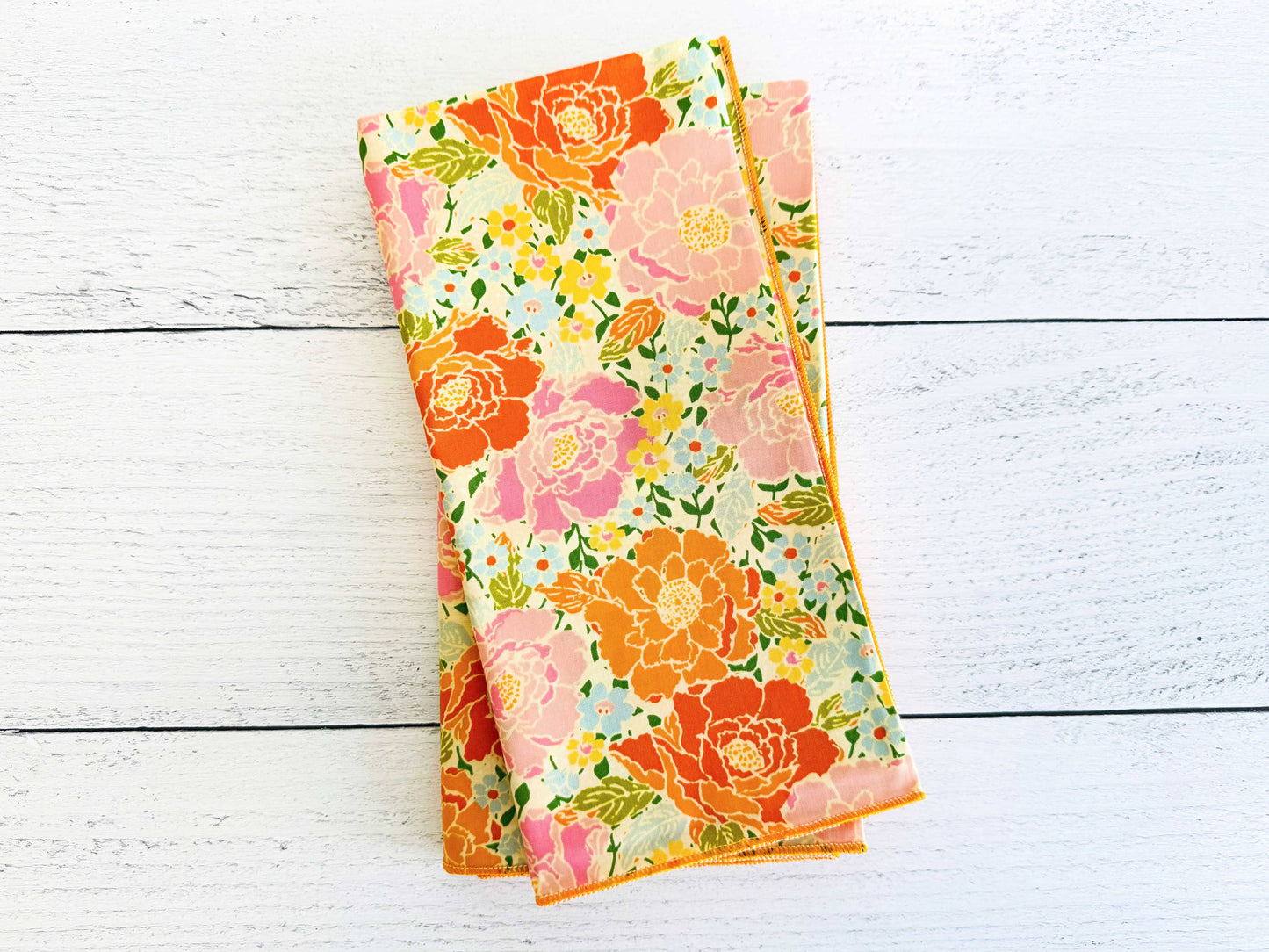 Marigold Cloth Napkins, set of four