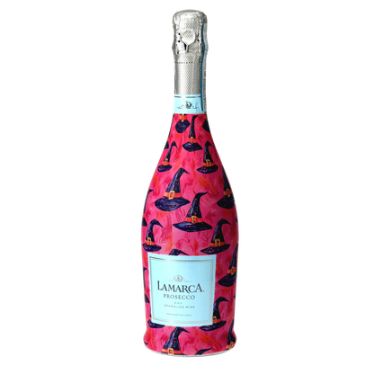 Preppy Halloween Witch Hats Prosecco Bottle Wrap