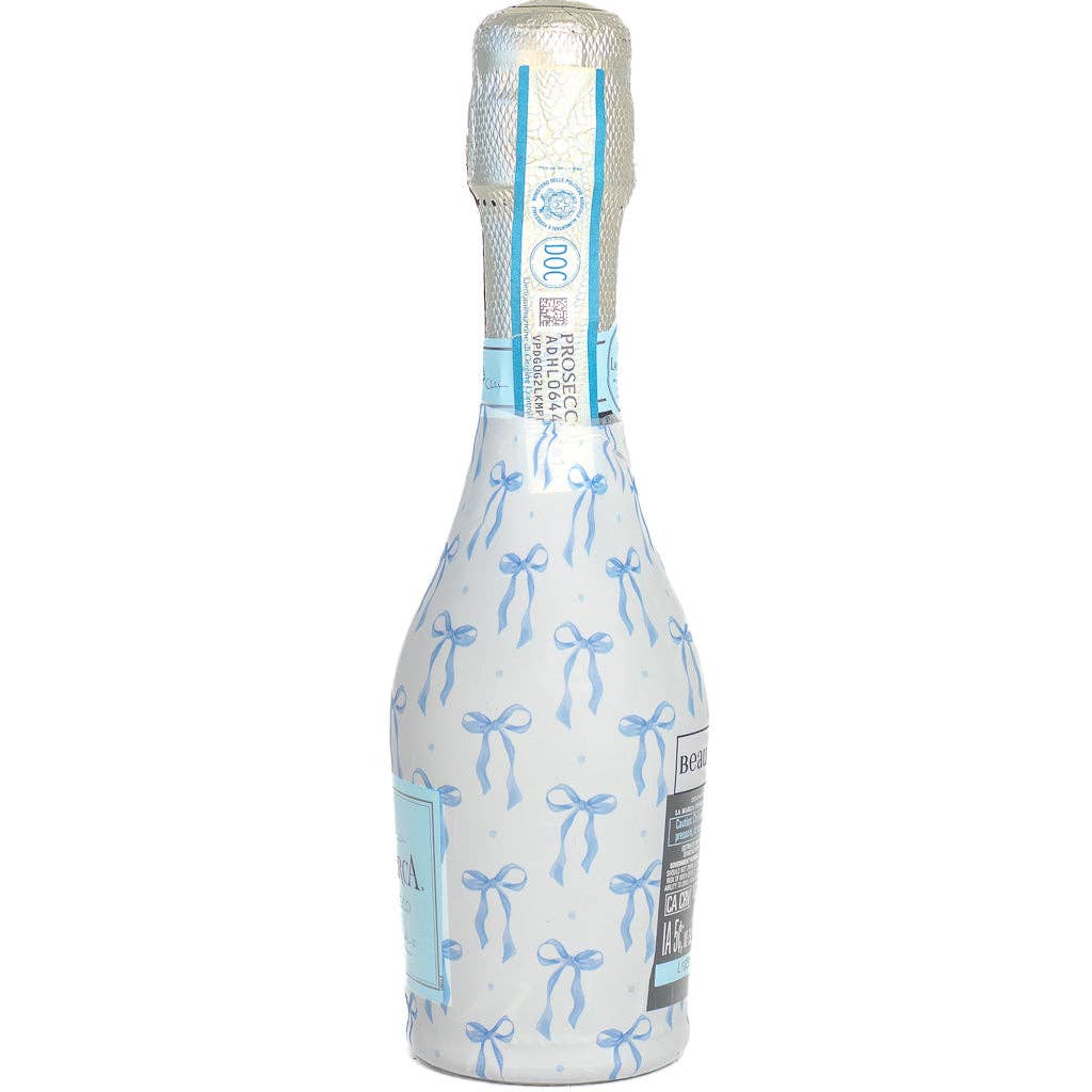 Beau Bottles Blue Bows - MINI Prosecco Collection - Six Pack