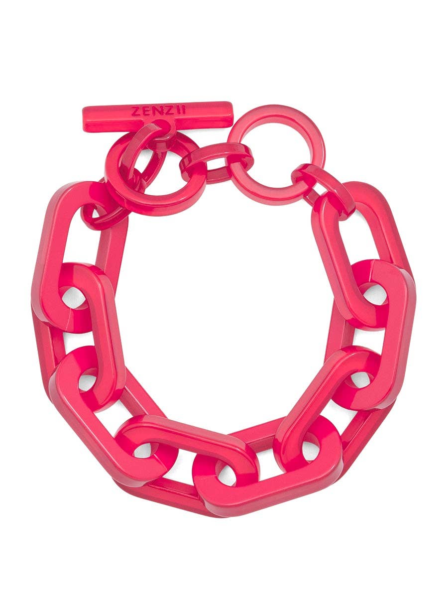 Resin Cable Chain Toggle Bracelet