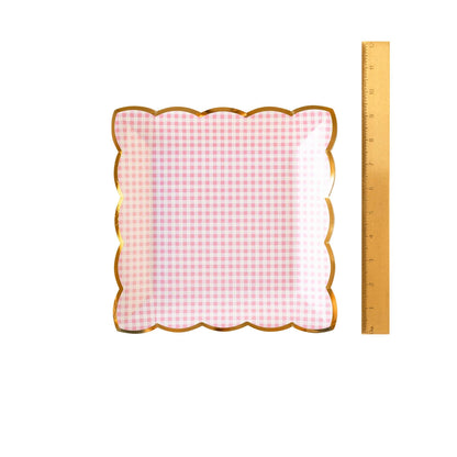 PGB941 - Pink Gingham Plate