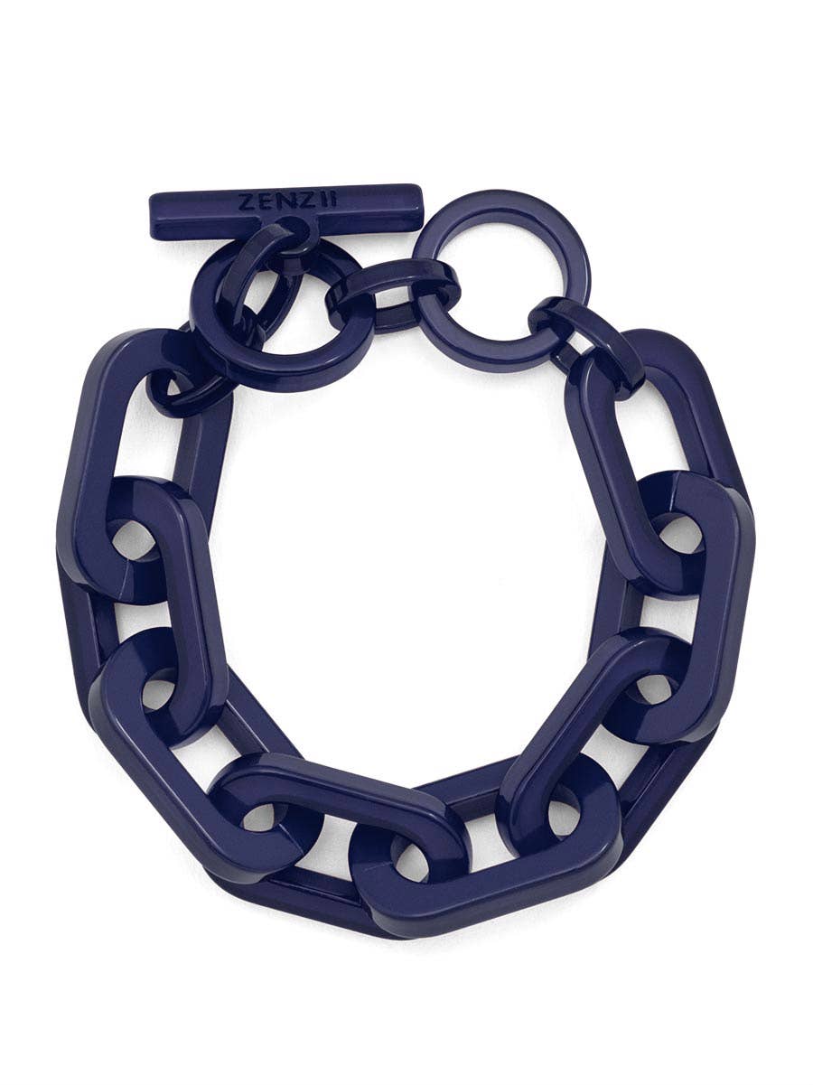 Resin Cable Chain Toggle Bracelet