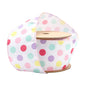 2 1/2" Wired Ribbon | White w/ Pastel Dots | 10 Yard Roll