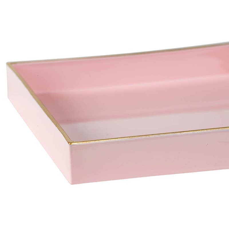 8.5x8.5" Chic Blush Plastic Tray