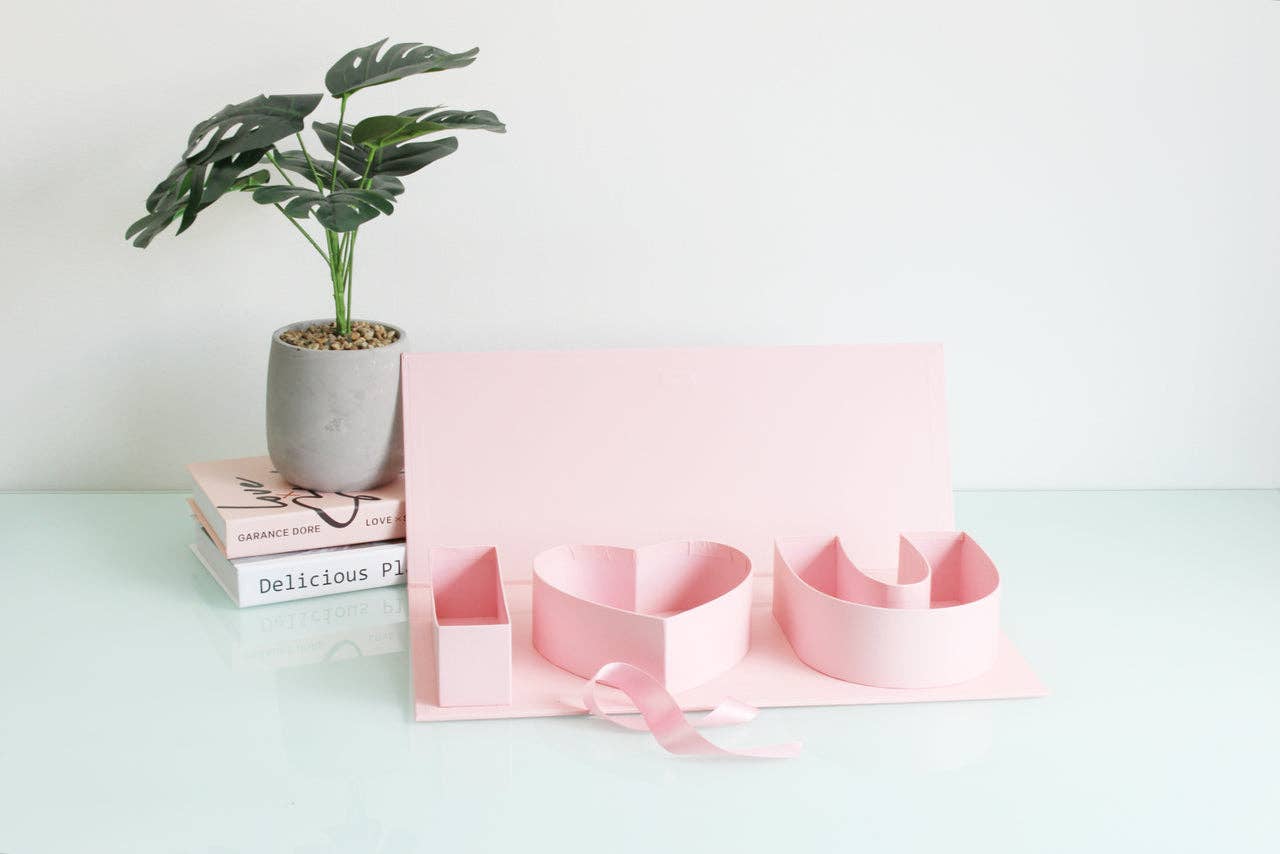 I Love You Fillable Letters Box with Ribbon