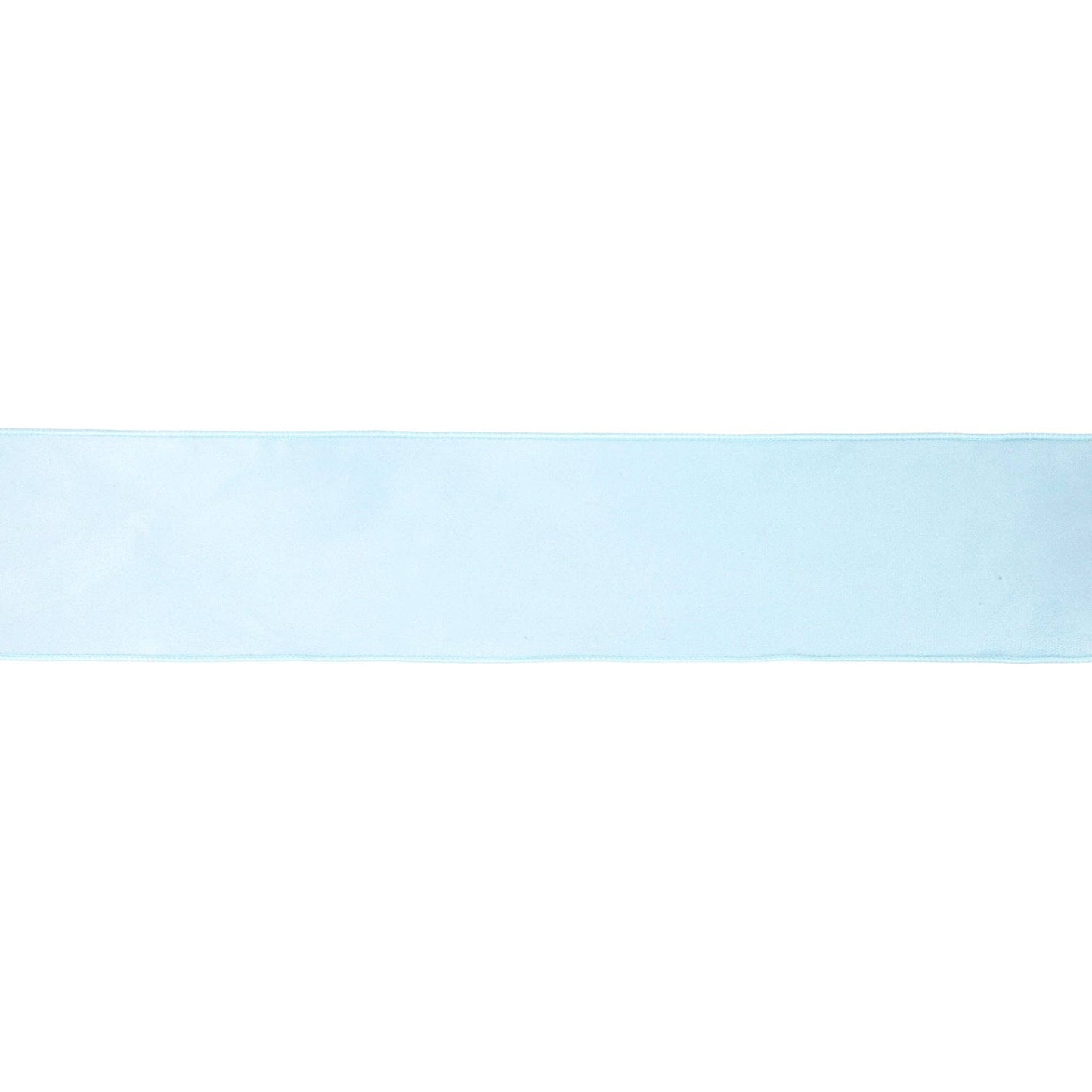 4" Reversible Classic Velvet Wired Ribbon | Baby Blue/Baby Blue | 10 Yard Roll