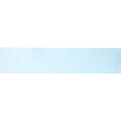 4" Reversible Classic Velvet Wired Ribbon | Baby Blue/Baby Blue | 10 Yard Roll