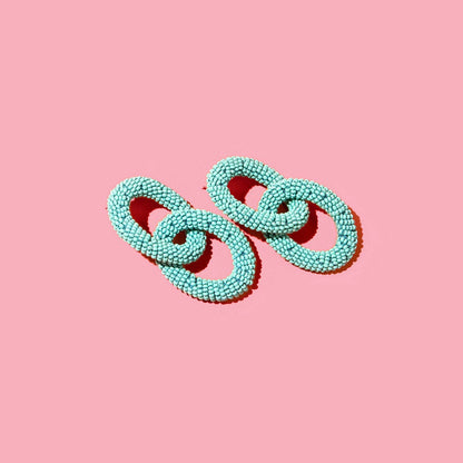 Custom Beaded Link Earrings | Beaded Links | Custom Earrings