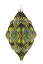 NEW-Hanging Forest Green Ballooning Finial Ornament