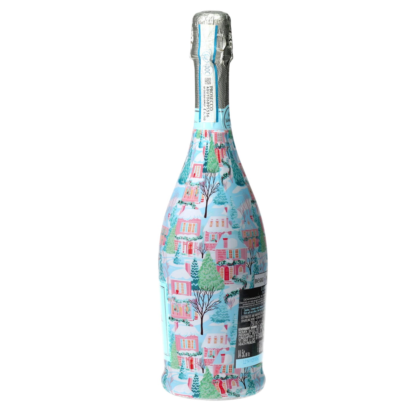 Home for the Holidays Prosecco Bottle Wrap