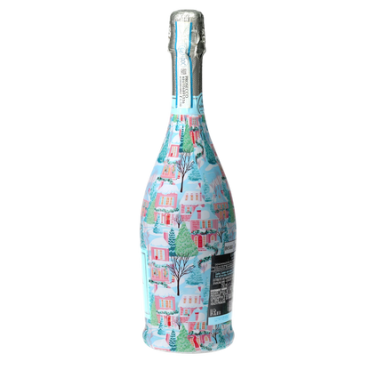 Home for the Holidays Prosecco Bottle Wrap