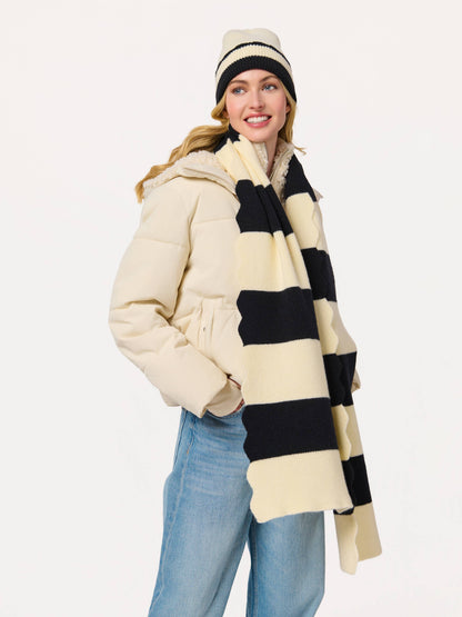 SCALA STRIPED SCARF