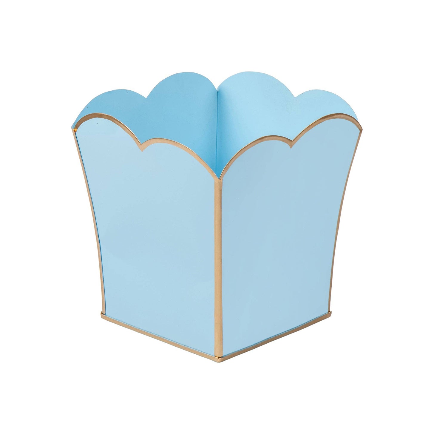 Gracie Scarlett Square Cachepot Planter - Light Blue