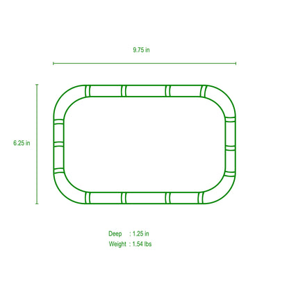 Gracie Chang Mai Tray 7x 10 - Natural