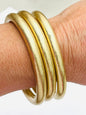CHIC - Bold Vintage Bangles (set of 3)(matte gold) BR511