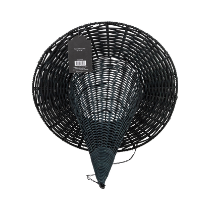 HAL1341 - Natural Rattan Witch Hat - 18"