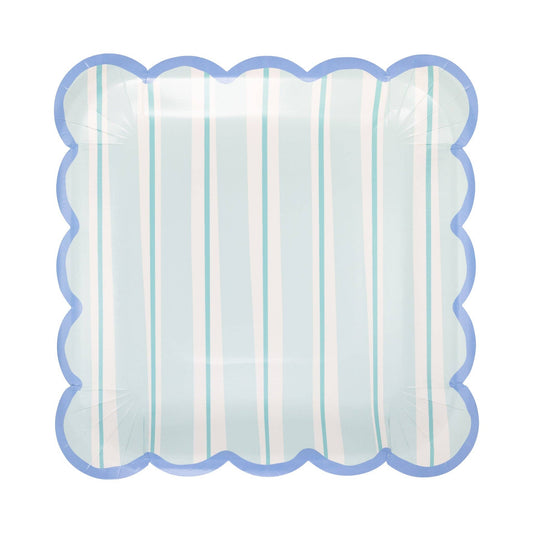 Blue Bows 9” Plate