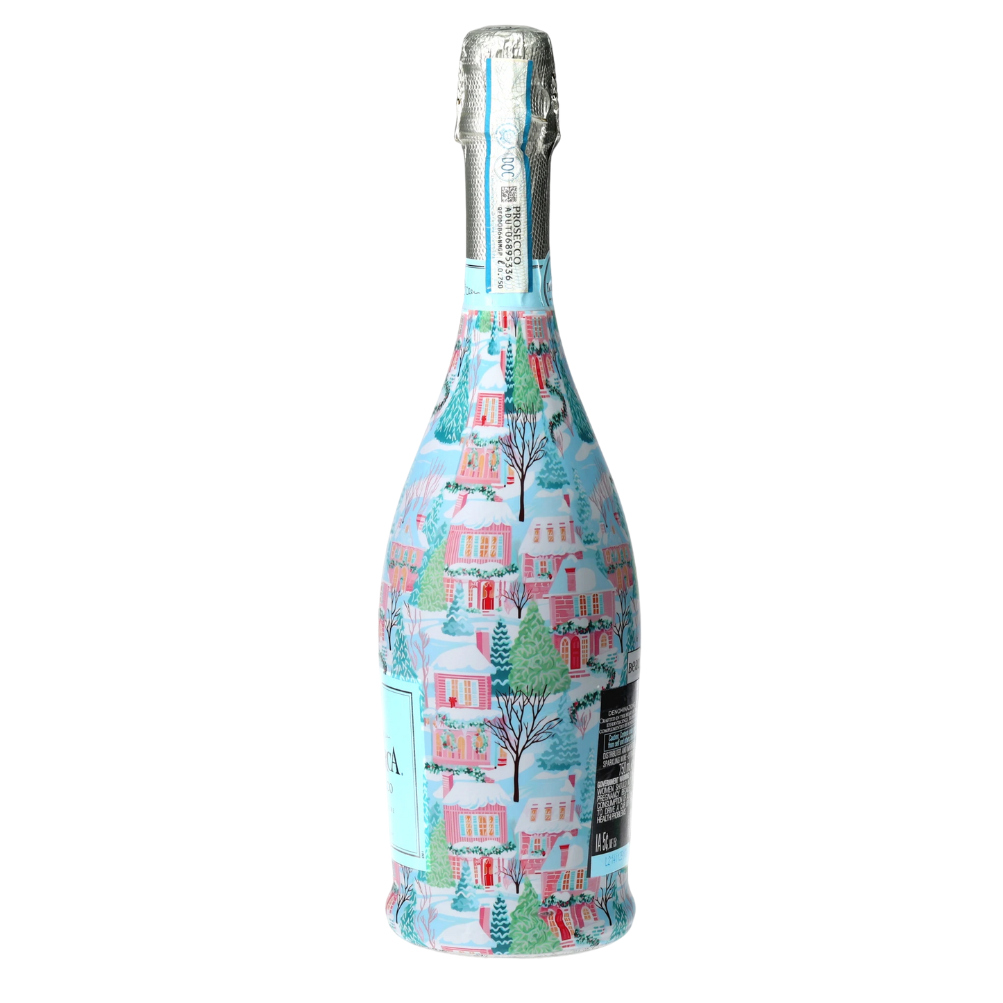 Home for the Holidays Prosecco Bottle Wrap