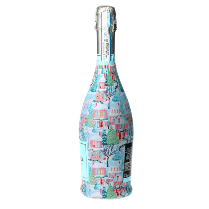 Home for the Holidays Prosecco Bottle Wrap