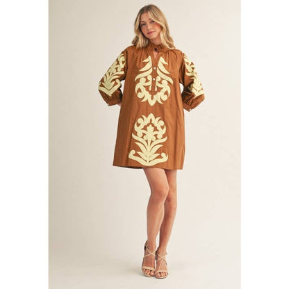 NEW floral applique shift dress