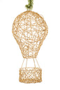 NEW-Hangable Gold Hot Air Balloon LED Decoration