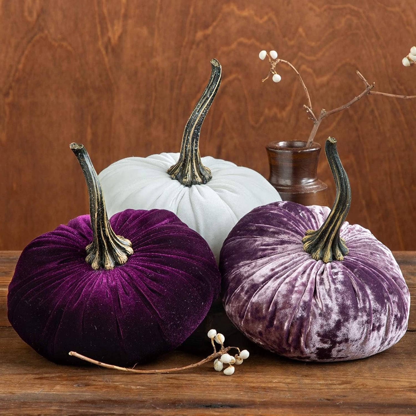 Pumpkin Large Velvet, Fall Mantel Decor, Halloween Table