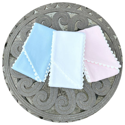 Pink Cotton Pique Sash with Trim