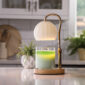 Milk Glass Candle Warmer Lamp