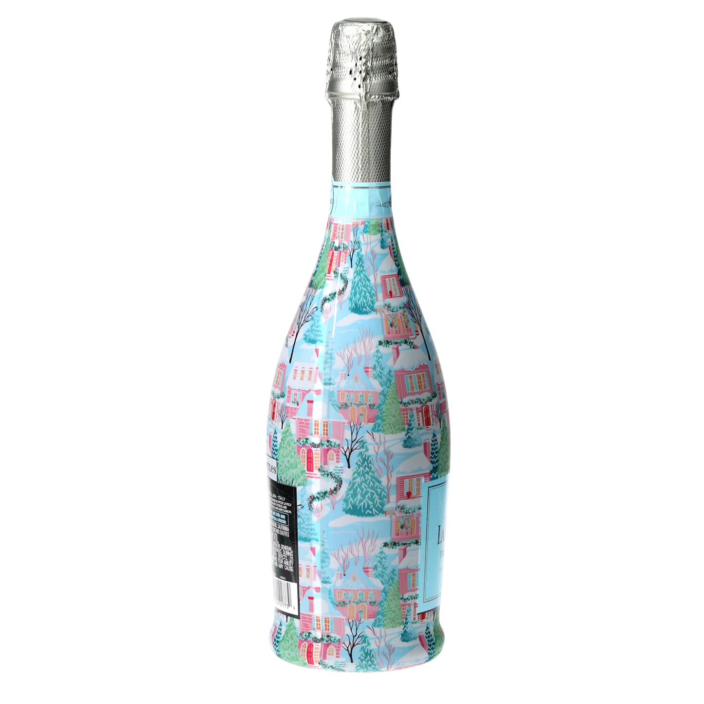 Home for the Holidays Prosecco Bottle Wrap