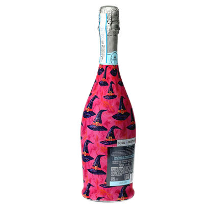 Preppy Halloween Witch Hats Prosecco Bottle Wrap