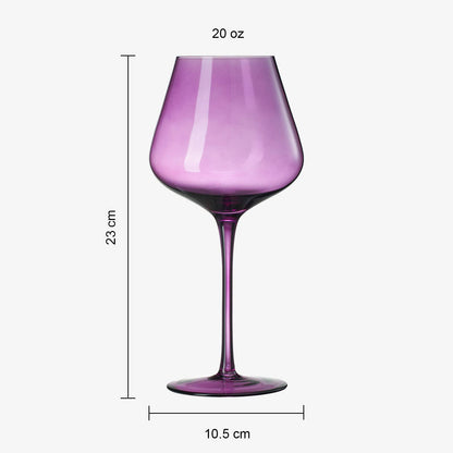 Love Wine Glass Set of 6 - Colored Love Glasses Valentines
