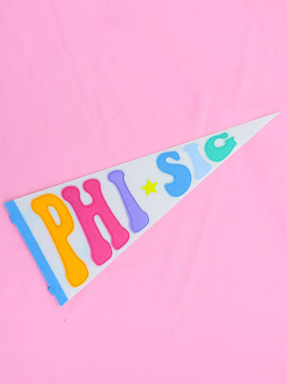 Rainbow Pennant Flag