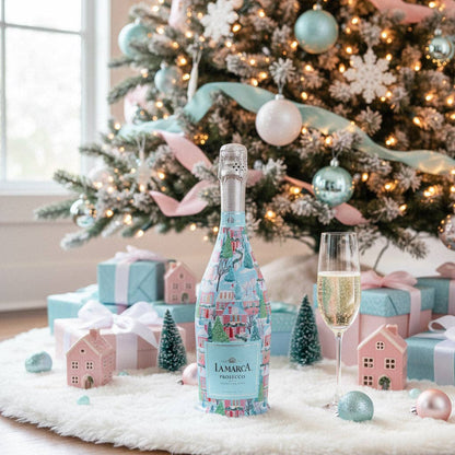 Home for the Holidays Prosecco Bottle Wrap